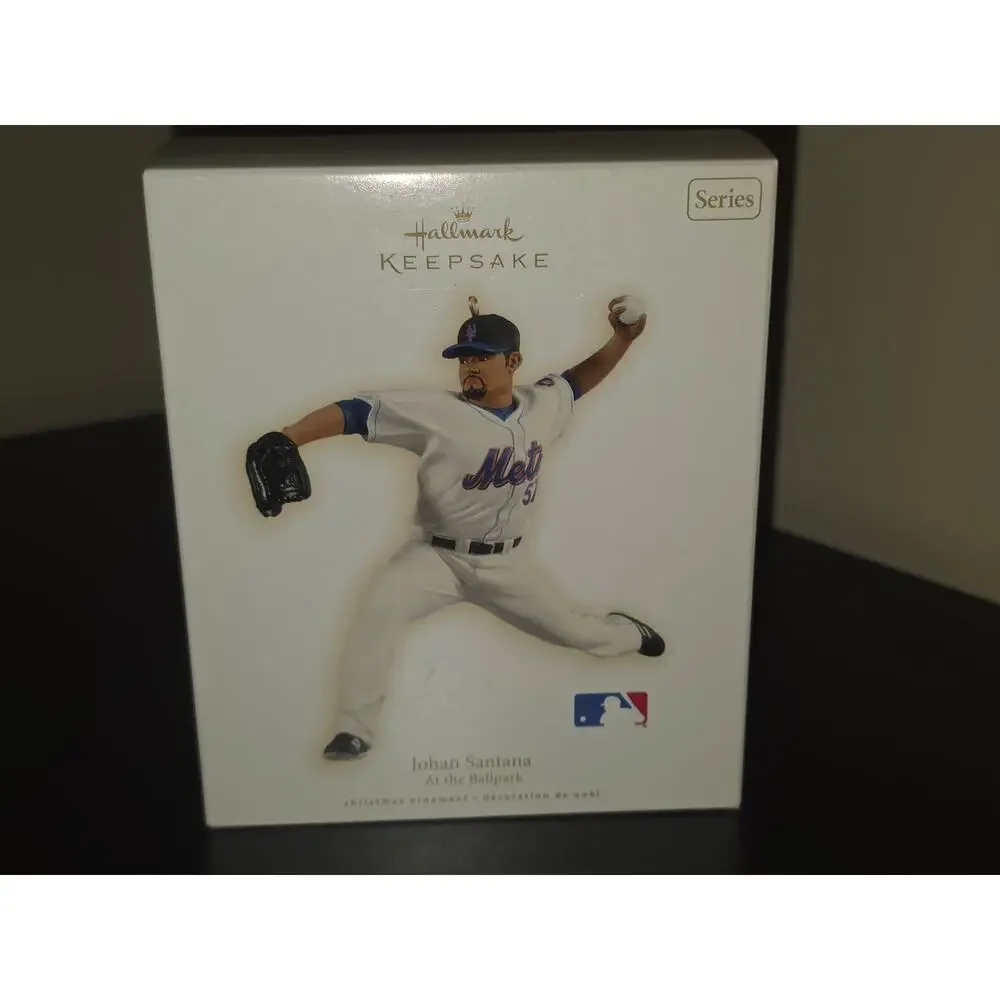 Hallmark Ornament: Johan Santana New‎ York Mets -14th in Series 2009 New in Box
